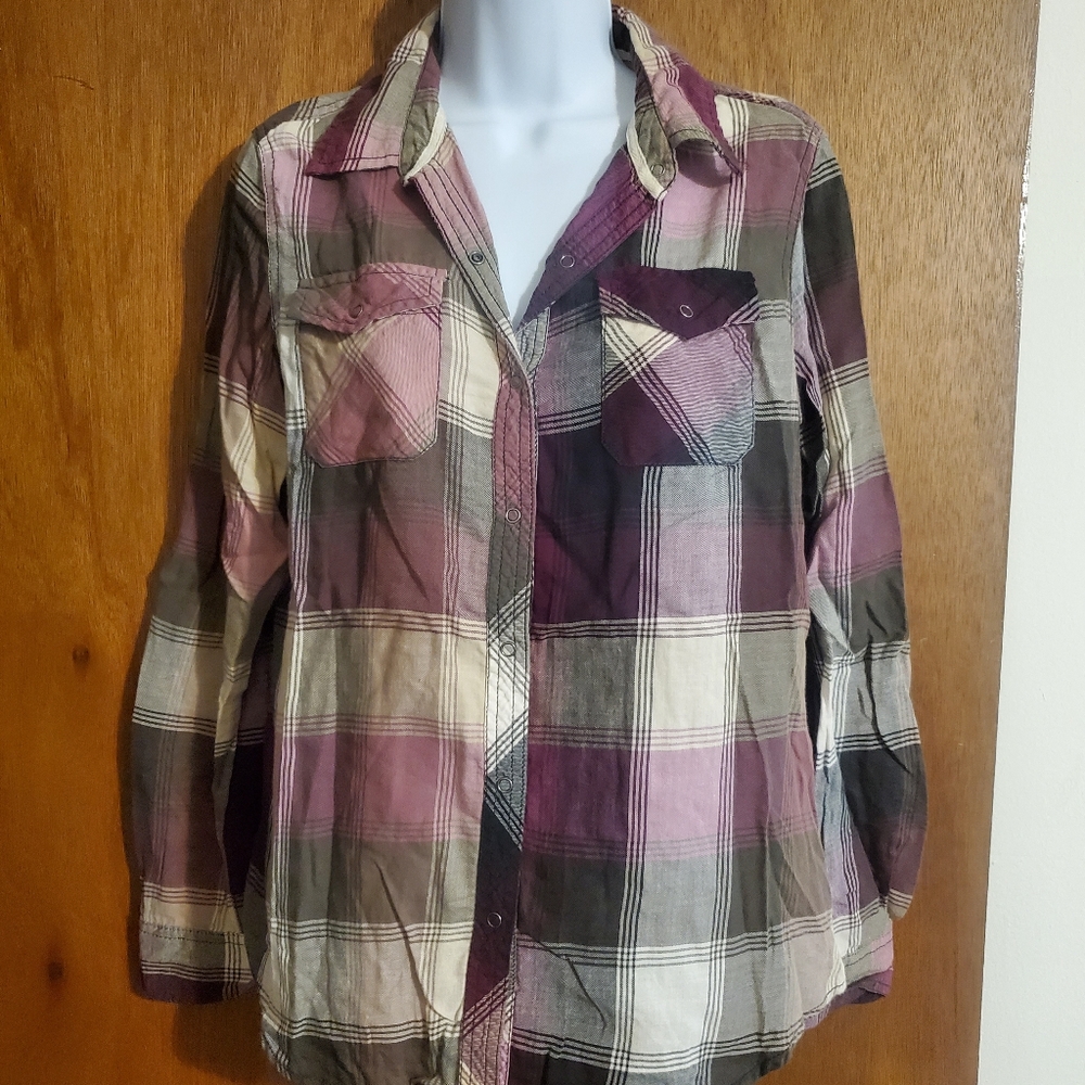 Plaid button up shirt